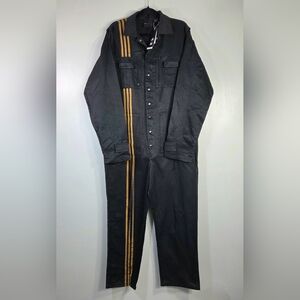 Ivy Park Black Jumpsuit with Mesa Stripes
